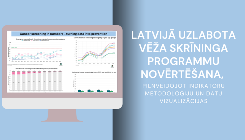 Latvijā uzlabota vēža skrīninga programmu novērtēšana, pilnveidojot indikatoru metodoloģiju un datu vizualizācijas